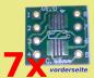 Mobile Preview: 7x SOP8 SO8 SOIC8 SMD to DIP8 Adapter PCB Board Zweiseitig