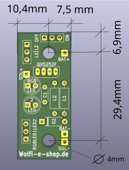 QX5252 Platine für den Bausatz