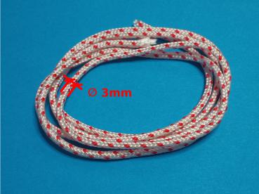 Starter Anlasser Seil 3 mm passend für Motorsägen Trimmer Stihl Echo u. a.