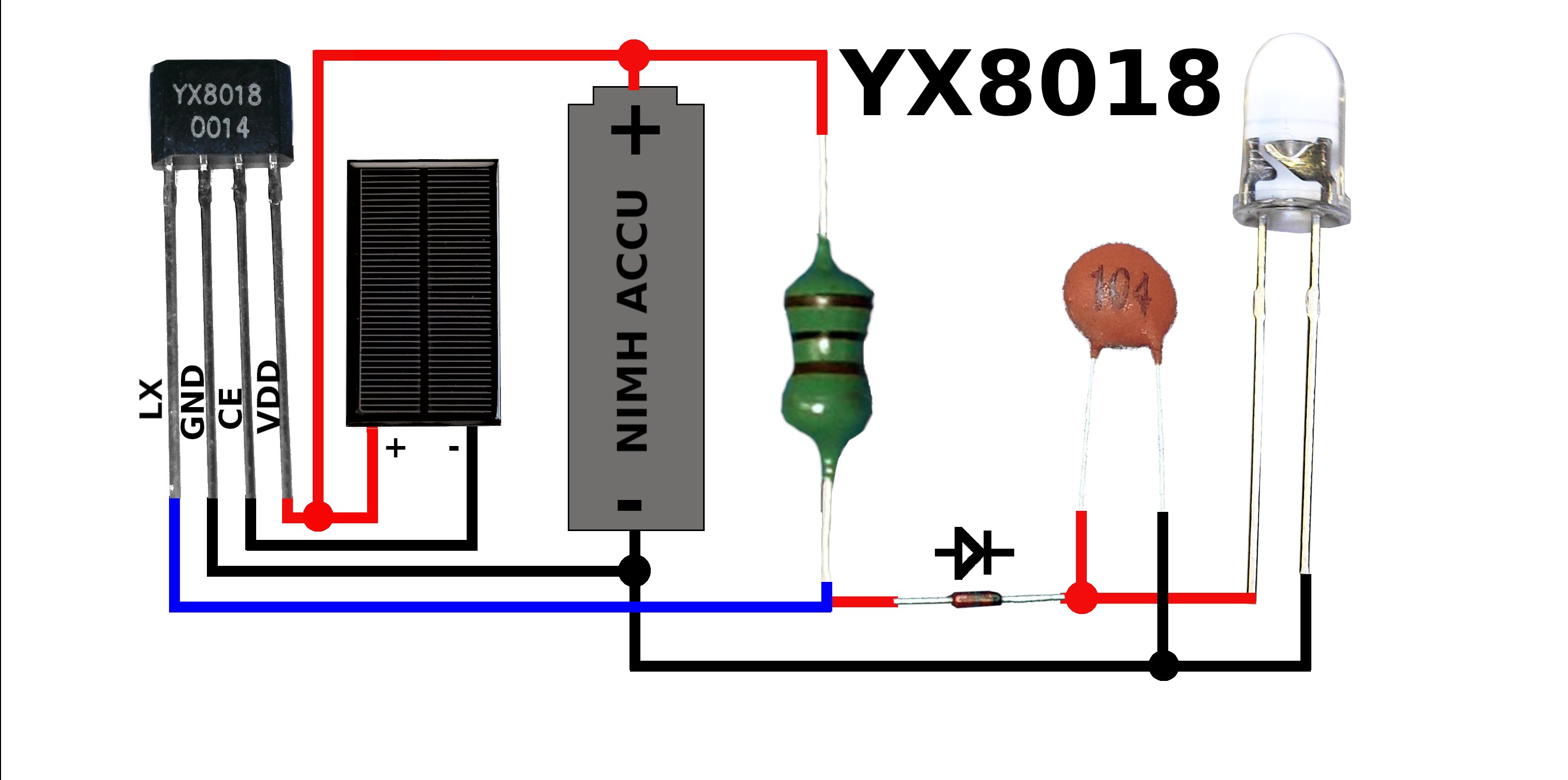 Gartenlampen IC LED-Treiber schneller Versand aus DE 5 Stück YX8018 