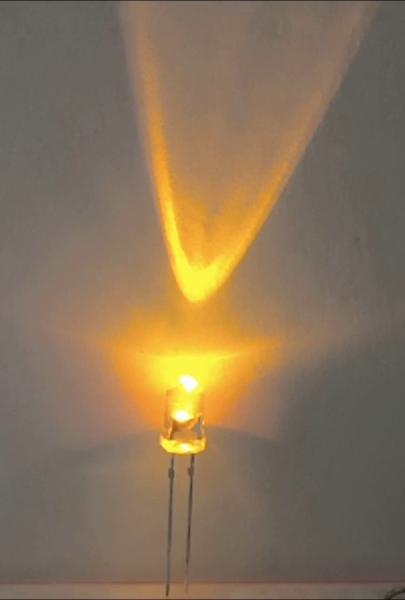 LED Gelb Blinkt brennende Kerze LED 5mm Transparent